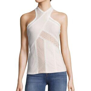 BCBG Kaitlin Knit White Top
